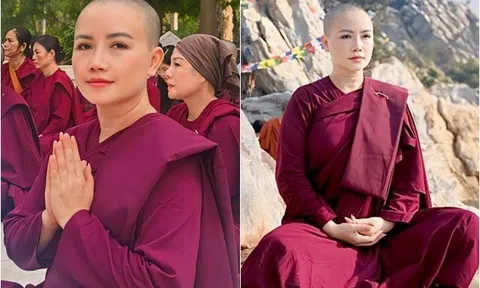 Sự thật về bức ảnh Hoàng Yến cạo đầu xuất gia, chính chủ lên tiếng: "Đời ai mà không sai, ngọc còn có vết"