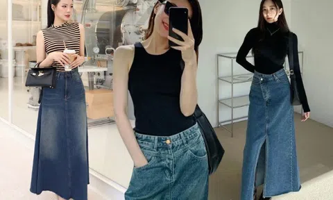 Mẫu váy dài hot nhất Xuân Hè này: Mặc lên như trẻ lại chục tuổi, phối với sơ mi hay áo phông đều đẹp long lanh