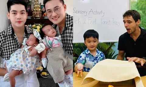 Cặp song sinh hot nhất miền Tây đến tuổi đi mẫu giáo, Hà Trí Quang - Thanh Đoàn cho học trường quốc tế