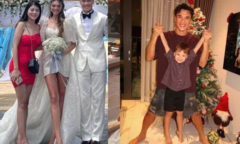 Bố cao 1m81, mẹ cao 1m73, con trai thủ môn Bùi Tiến Dũng 4 tuổi gây trầm trồ với vóc dáng chuẩn em bé Tây