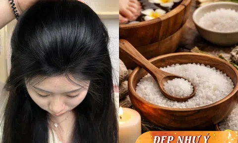 Ở tuổi 40+, chuyên gia làm đẹp thêm thứ này vào nước gội đầu, tóc mọc dày lại chỉ sau 4 tháng, đầu sạch bong