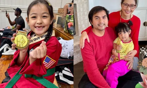 Con gái cố diễn viên Đức Tiến đoạt huy chương Vàng cuộc thi võ thuật tại Mỹ, cột mốc quan trọng nay chỉ có mẹ đồng hành