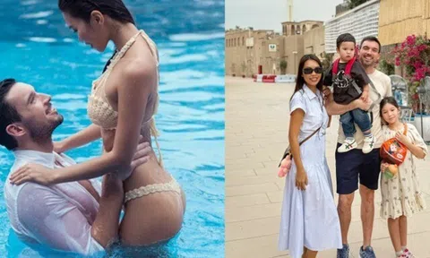 Tiểu thư Hà thành U44 viên mãn bên thầy giáo Tây, sinh "đủ nếp đủ tẻ", con gái quá xinh ví như Harper Beckham Việt Nam