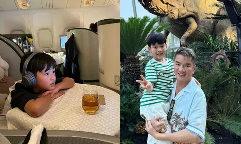 Con trai ruột cùng Đàm Vĩnh Hưng đi lưu diễn ở Mỹ, điển trai lại còn hiểu chuyện khiến bố tự hào