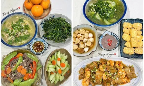 Mẹ 2 con từng không biệt nổi các loại rau giờ vào bếp cực thạo, chồng con tặng danh hiệu "bếp trưởng xuất sắc"