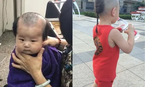 Cười té ghế với những kiểu tóc chào hè "cây nhà lá vườn" bố mẹ tạo cho con, thời tiết nắng nóng cũng phải chịu thua