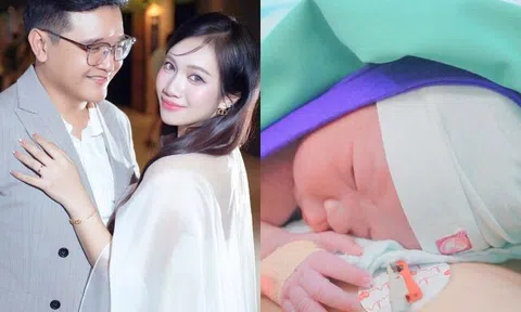 Vợ "đạo diễn trăm tỷ" sinh con thứ 2 được chồng đi chợ nấu từng bữa: "Anh nói 1 câu mà nước mắt tôi tuôn ra"