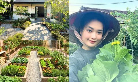 Không thể mua nhà Hà Nội, gái xinh 9X về Bắc Ninh vay tiền xây tổ ấm 85m2 xinh như mộng, vườn trồng đầy hoa trái