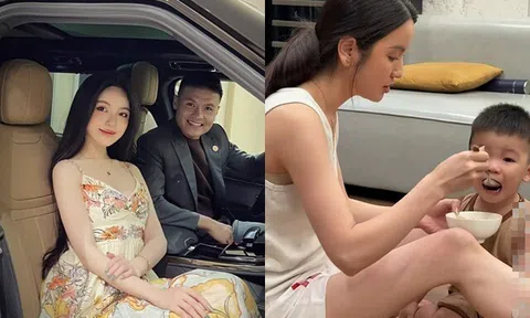 Ra đường lộng lẫy trên xe hơi 8 tỷ, Chu Thanh Huyền ở nhà chăm con trai Quang Hải với diện mạo khác hẳn