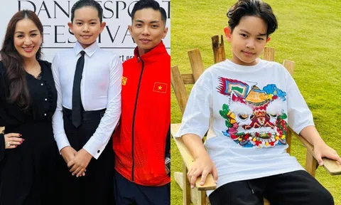 Khánh Thi động viên quý tử khi dừng chân ở giải đấu quốc tế, dạy con 3 điều đáng học hỏi