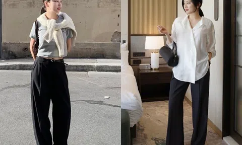 Tưởng cầu kỳ, phụ nữ Pháp diện quần ống suông luôn "chanh sả" nhờ có 4 kiểu áo này