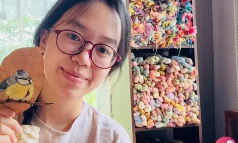 Từ lá mít khô đến tranh thêu nghệ thuật: Cô gái trẻ kiếm tiền triệu nhờ ý tưởng độc đáo