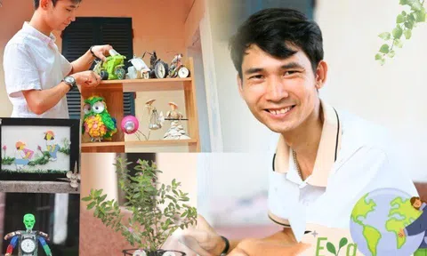 Câu chuyện sống xanh, mê "thổi hồn" cho rác của chàng trai Bắc Ninh: Tái chế là cách để chúng ta bảo vệ môi trường