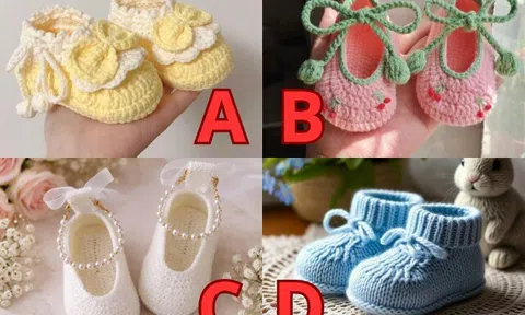 Trắc nghiệm: Bạn sẽ sinh con năm bao nhiêu tuổi? Chọn một đôi giày em bé theo trực giác và nhận thông điệp