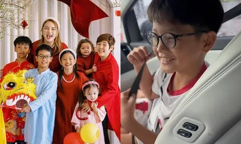 Sao Việt 24h: Á hậu Việt một mình nuôi 5 con nay than "nghèo không nuôi nổi", quý tử xin bố giúp