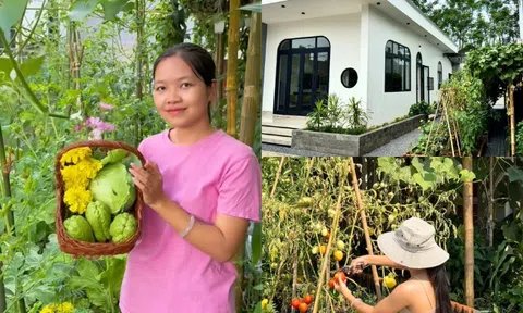 Xuất khẩu lao động trở về quê, mẹ bỉm U30 Quảng Trị tích luỹ gần 1 tỷ xây căn nhà có khu vườn đẹp mê