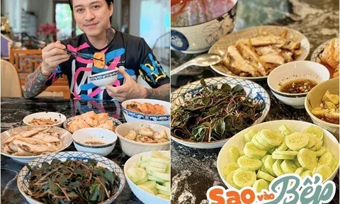 Tuấn Hưng khoe mâm cơm tự nấu, dân dã mà ngập bàn khiến Hoa hậu Jennifer Phạm cũng khen