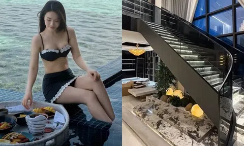 MC Đài truyền hình VN bỏ thi Hoa hậu, 29 tuổi bỉm sữa sướng trong biệt thự 9 tầng lung linh như lâu đài ở Hà Nội