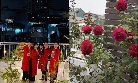 Khu vườn hoa hồng tuyệt đẹp trong cơ ngơi 6 tầng của MC "Chúng tôi là chiến sĩ", công lớn thuộc về ông xã