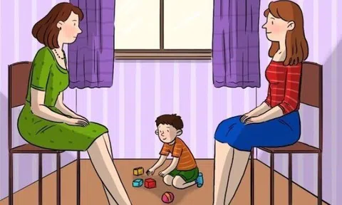Câu đố FBI tuyển ứng viên, mẹ bỉm sữa nhìn là biết: Trong hai người, ai là mẹ đứa trẻ?