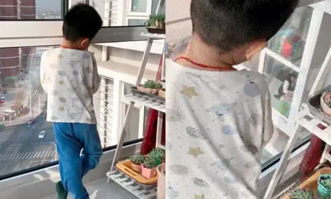 Thấy con đứng im lặng hồi lâu nhìn sang cửa sổ nhà hàng xóm, mẹ bật cười khi biết thứ khiến con ngẩn ngơ