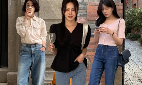 Kiểu quần jeans hot trend 2026 vì "hack chân" dài miên man, phối cùng 4 áo này là chuẩn bài mặc đẹp