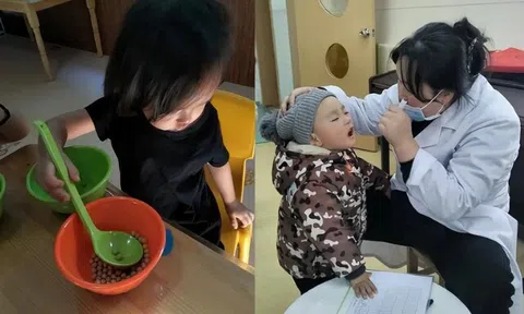 Con 2 tuổi nhét hạt đậu vào lỗ mũi, mẹ khẩn cấp đưa 1 thứ vào miệng bé, bác sĩ khen hết lời
