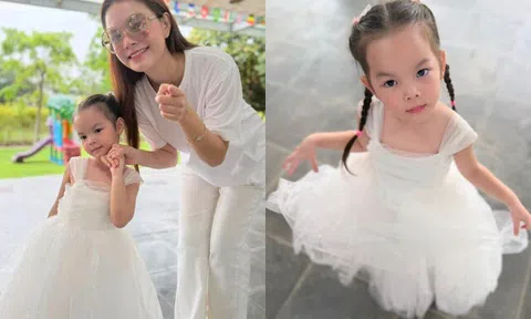 Phạm Quỳnh Anh làm trợ lý đưa con gái đi diễn show, ủng hộ ái nữ theo nghề ca sĩ của mẹ