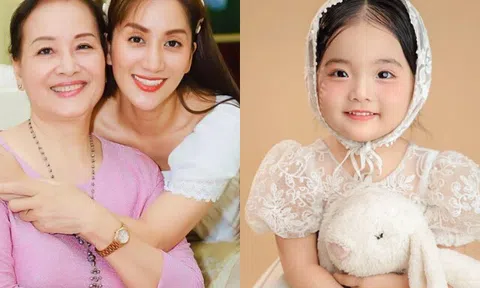 Có bà ngoại là hoa khôi, mẹ là mỹ nhân nức tiếng, con gái Khánh Thi Phan Hiển 3 tuổi xinh như thiên thần
