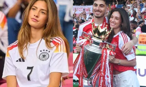 Vợ cầu thủ tuyển Đức nổi nhất World Cup 2026: Là bạn thời thơ ấu của chồng, để mặt mộc đi cổ vũ vẫn gây sốt