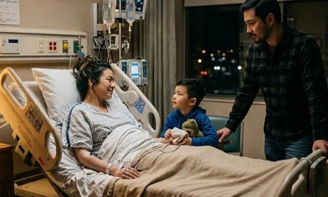 Tôi nhập viện, chồng cũ đến chăm một đêm, con trai 6 tuổi nói một câu khiến tôi khóc nức nở
