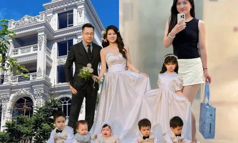 Người đẹp nổi tiếng MXH 10 năm đẻ sòn sòn 6 con, nhà thuê 5 người giúp việc, làm mẹ sướng trong lâu đài nguy nga
