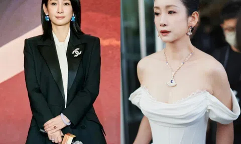 Tần Hải Lộ chỉ đeo một chiếc vòng ngọc đã đủ gây sốt: Vest đen tối giản vẫn toát lên thần thái quyền quý