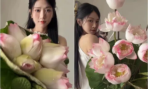 Nữ diễn viên VTV xinh như hoa khoe clip cắm sen hút hàng triệu dân mạng, bị nghi "sắp làm dâu hào môn"