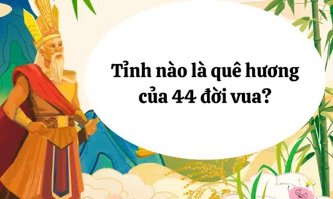 Tỉnh nào ở Việt Nam là quê hương của 44 đời vua?