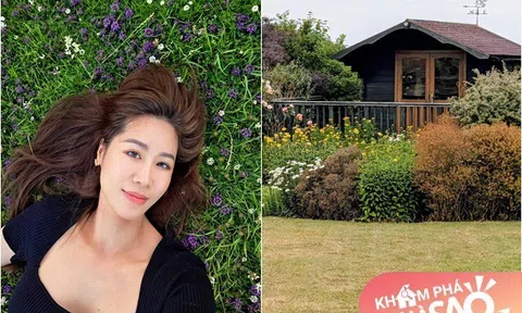 Hoa hậu Việt "gia thế khủng" có ngôi nhà đẹp mê ở Anh, nhìn khu vườn tuyệt xinh mà ai cũng mơ ước