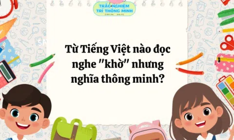 Từ Tiếng Việt nào đọc nghe "khờ" nhưng nghĩa thông minh?