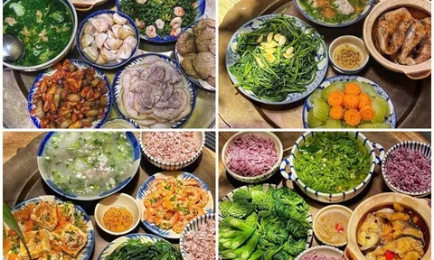 9X vừa đẹp lại đảm, rảnh là vào bếp, khoe hơn 20 mâm cơm nhà ai nhìn thấy cũng muốn ăn thử