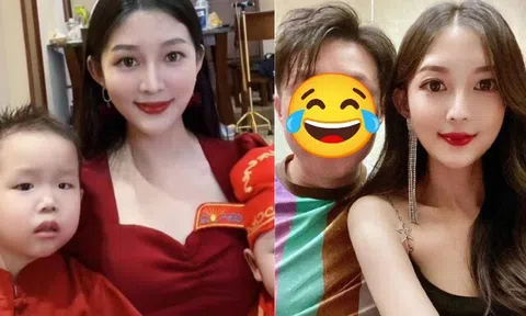 Mẹ là mỹ nhân mắt to da trắng nhưng con sinh ra khác hẳn, nhìn ảnh bố ai cũng cười chảy nước mắt