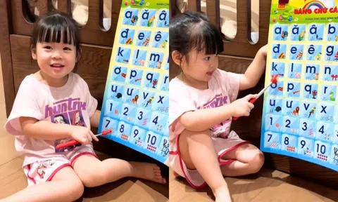 Mới ngày nào còn lo con gái "không học được trường Harvard", Hoa hậu Đỗ Mỹ Linh nay vui mừng khoe ái nữ tiến bộ