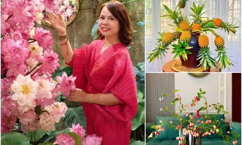 Ngắm những bình quả của mẹ đảm Hà Nội: Cành quả hái bờ rào vẫn đẹp nức nở, chẳng kém cạnh quả nhập ngoại