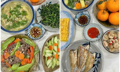 Tổng hợp 14 mâm cơm gần gũi, dễ nấu ngon miệng cho những ngày thời tiết ẩm ương, sáng nắng chiều mưa