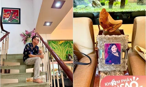 Nam NSƯT đến thăm biệt thự hàng chục tỷ của NSND Kim Cương, có thang máy riêng, bên trong đầy tượng Phật