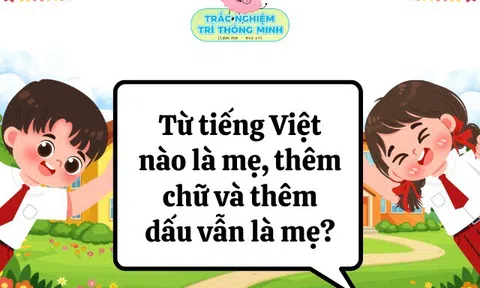 Từ tiếng Việt nào là mẹ, thêm chữ và thêm dấu vẫn là mẹ?
