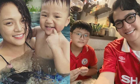 Sau 10 năm bố mẹ ly hôn, con trai DV Thu Quỳnh lớn phổng phao, cao 1m6, gương mặt là "bản sao" Chí Nhân