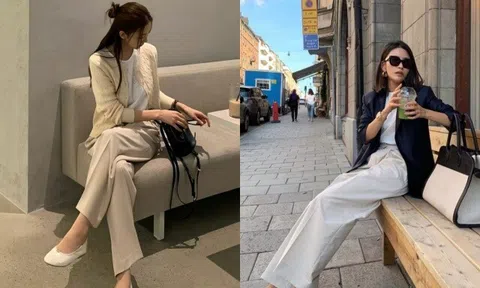 Phụ nữ thanh lịch cứ diện 1 giày - 1 quần: Đơn giản, sang và không lo kén dáng