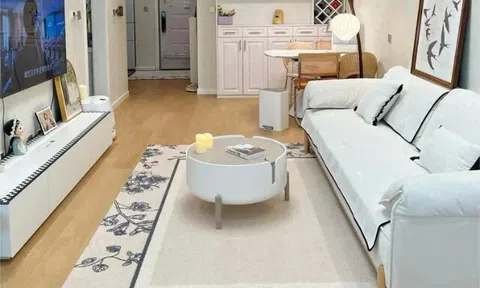 Ngày nay nhiều gia đình bỏ ghế sofa để chuyển sang thiết kế này, vừa có không gian rộng rãi vừa thẩm mỹ hơn