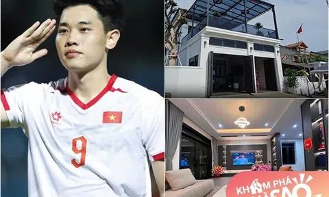 Cận cảnh nhà mới vừa hoàn thành của tuyển thủ Đình Bắc: Cơ ngơi 2 tầng báo hiếu bố mẹ đẹp mê tại Nghệ An