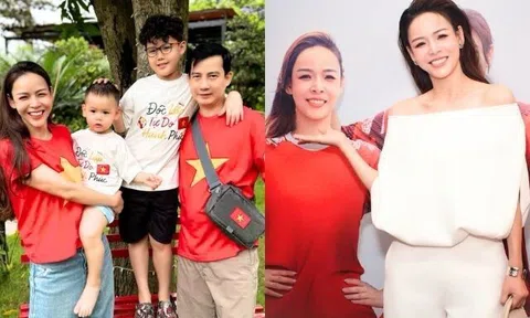 Mỹ nhân VTV tiết lộ chồng chăm con tới 12h đêm, quý tử thừa nhận "nhan sắc của mẹ khó đóng người tốt"