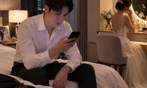 Tái hôn sau 8 năm, đêm cưới vợ cũ bỗng nhắn “cảm ơn anh” khiến tôi lặng người